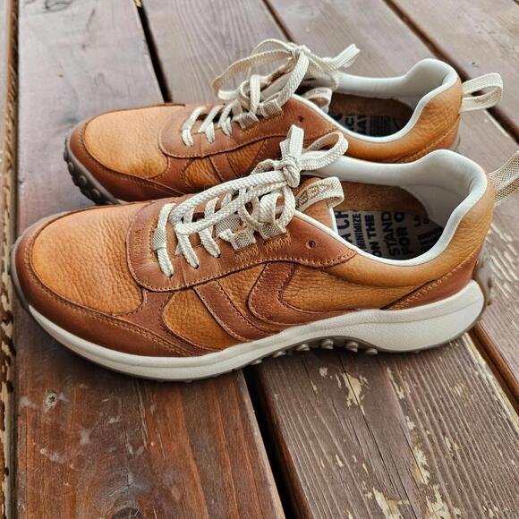 KEEN Women's Leather Trail Sneakers Size 8.5  Brown Lace-Up Athletic Outdoor - Picture 2 of 6